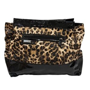 Miche Tereasa Leopard Print Prima Bag Shell Black Tote Organizer Magnet Close